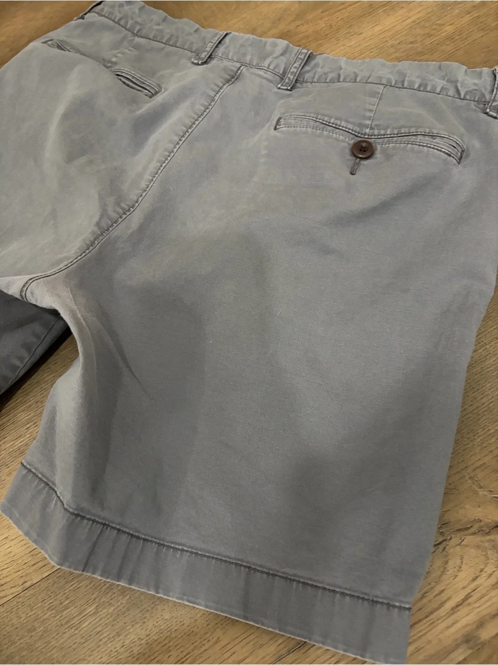 J. Crew Men's Light Gray Flat-Front Chino Shorts